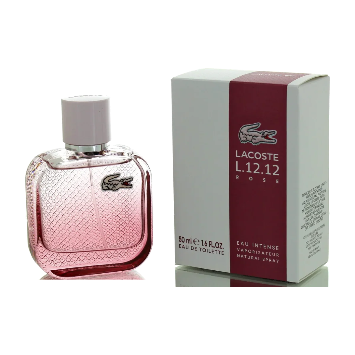 Lacoste L.12.12 Rose Intense – Eau de Toilette para mujer 100 ml