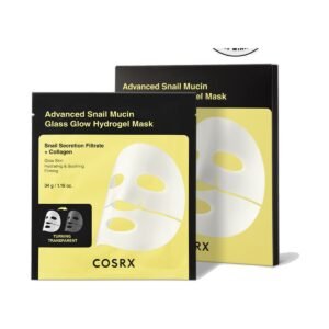 COSRX Advanced Snail Mucin Glass Glow Hydrogel Mask – Mascarilla hidrogel de caracol